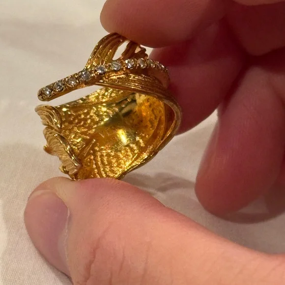 Versace gold ring